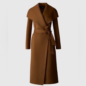 MACKAGE MAI-CN EARTH BROWN S - BRAND NEW LADIES WOOL COAT